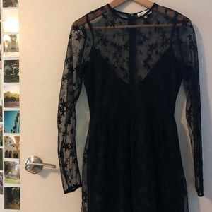Black Star Mesh Dress